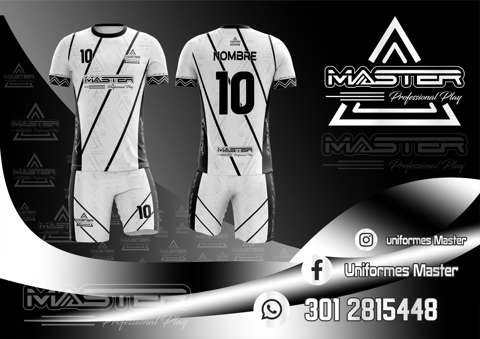 LINEAS NEGRAS BLANCO ARABE